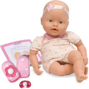 12-inch  Soft-Body Newborn Baby Doll Read Story Book and Baby Doll Accessories